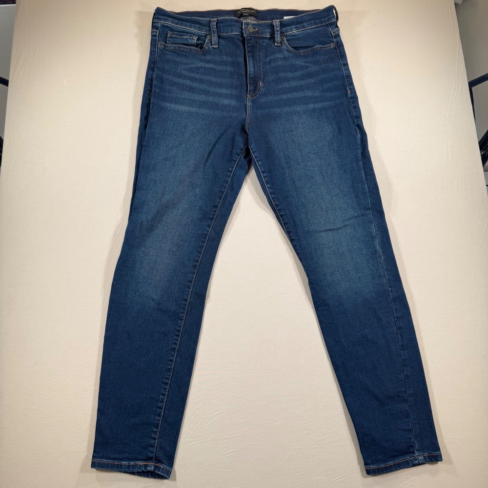 Banana Republic Mens Skinny Fit‎ Dark Wash Stretch Jeans 31/12 Blue Denim